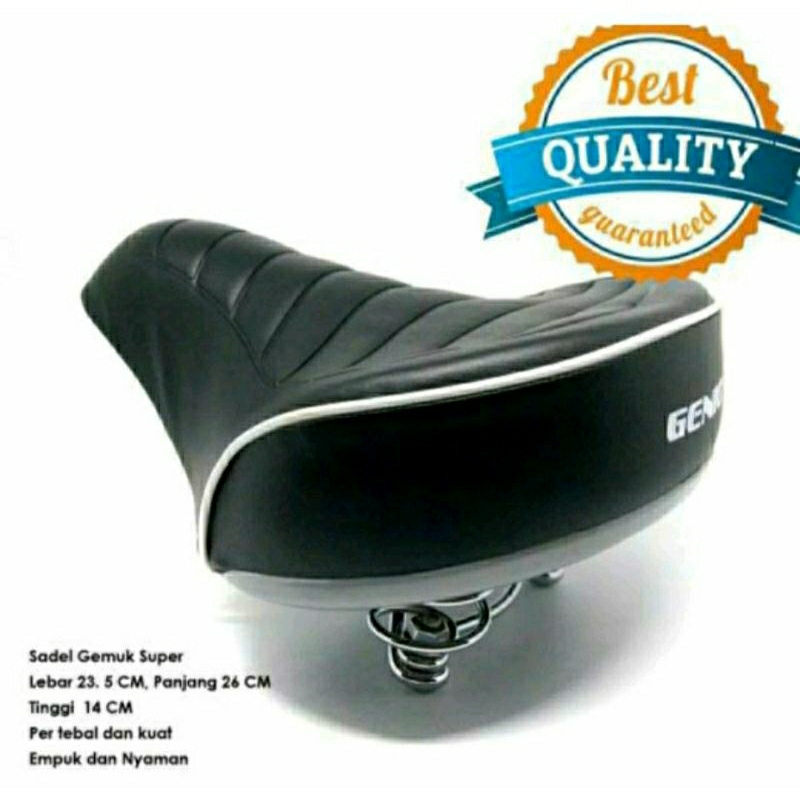 sadel / jok sepeda mini Genio 2650 per lebar Empuk