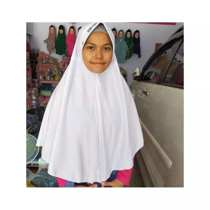 JILBAB ANAK SEKOLAH SMA SERUT PITA KERUDUNG