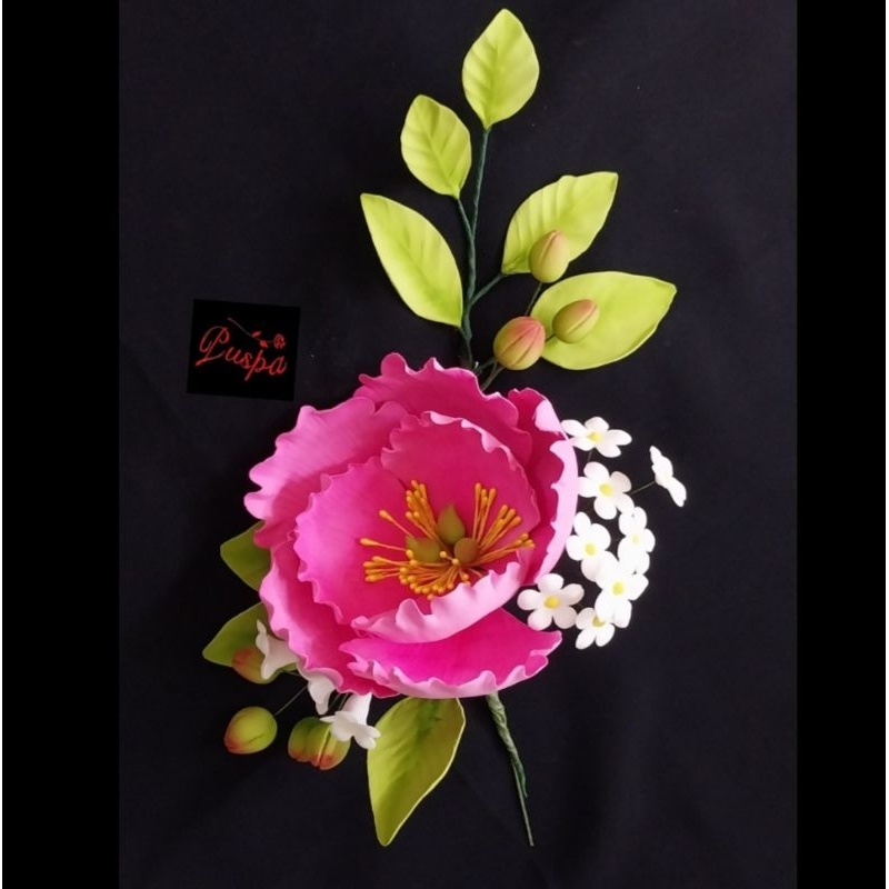 

(539/PRPPE1)Gumpaste Flower Sugar Flower/Bunga Gumpaste Peoni Rangkai