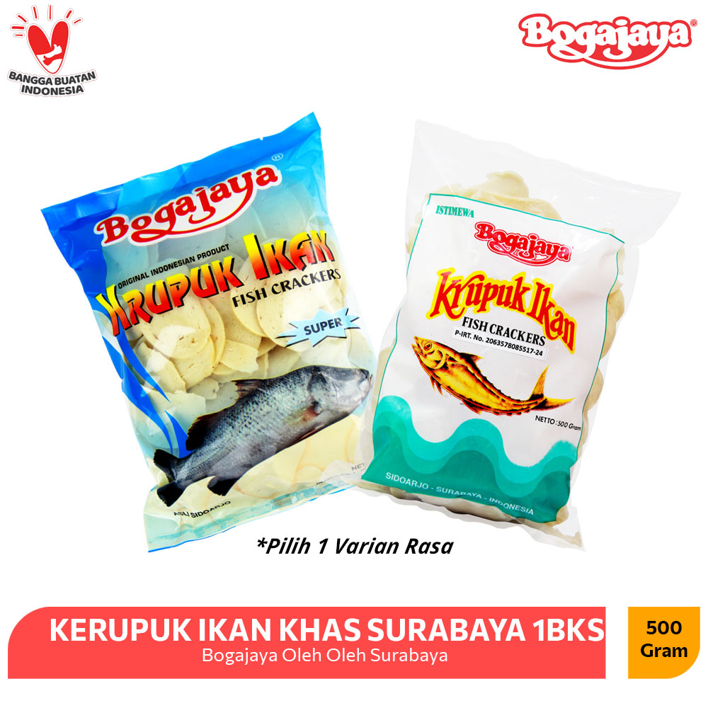 

KERUPUK IKAN KHAS SURABAYA 500 GRAM / KRUPUK IKAN TENGGIRI (PILIH 1 VARIAN RASA)