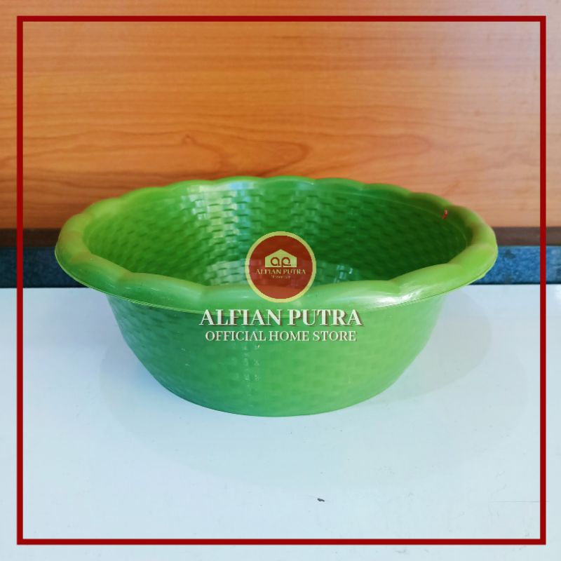 1 LUSIN BASKOM PLASTIK HAJATAN ISI 12 PCS | BESEK BERKATAN BATIK KOTAK | WASKOM WAKUL NASI MURAH TAS