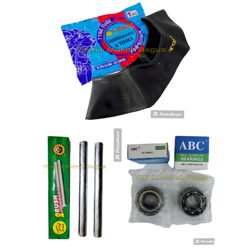 Bearing gerobak sorong / As roda gerobak pasir / Ban Dalam Gerobak