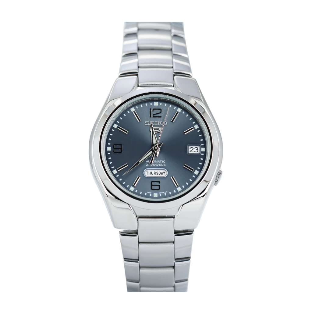 Jam Tangan Unisex Seiko 5 SNK621K1 Automatic Grey Dial Stainless Steel Bracelet
