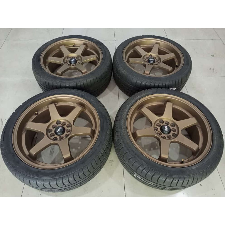Velg Mobil Bekas BMW Ring 18 Lebar 8 Pcd 5x120 & 5x100 Et35 Velg Aja Tnpa Ban Hsr Wheel Tokyo