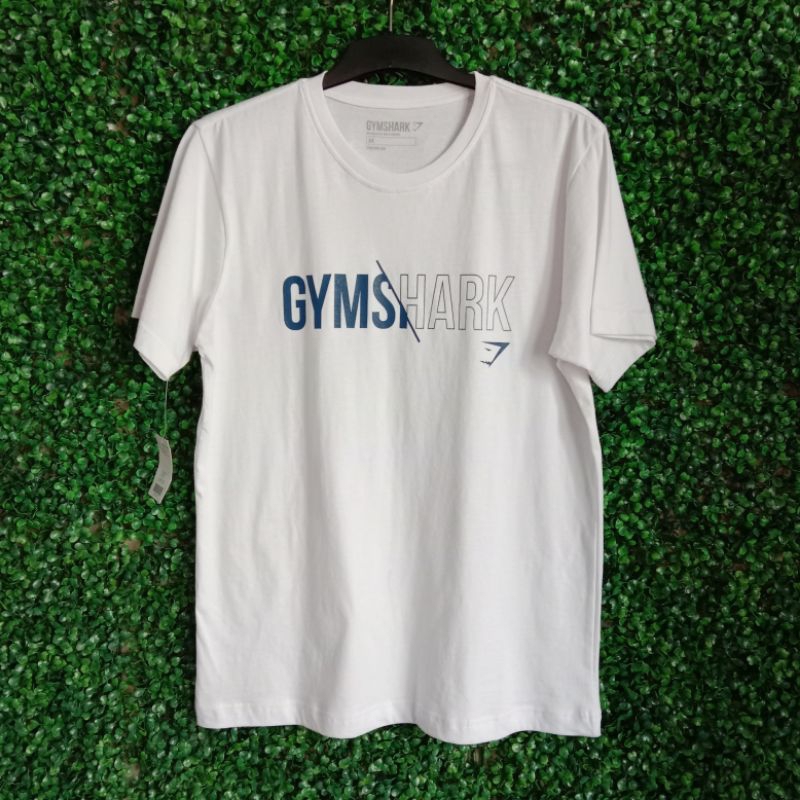 GYM*SHARK TSHIRT PRINT KAOS PRIA KATUN