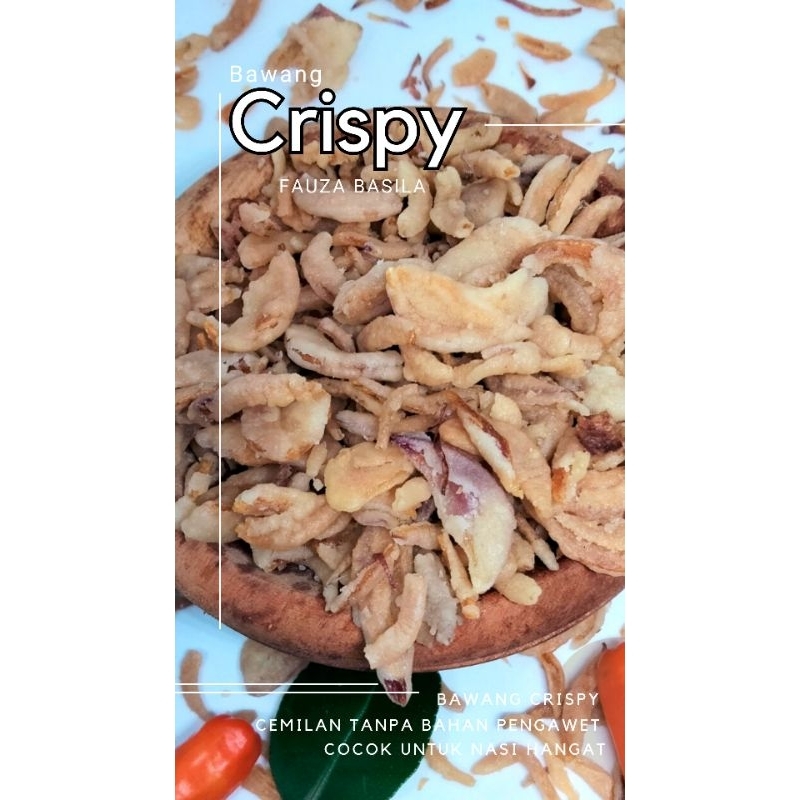 

Bawang goreng, Fauza Basila, 100gram. / Bawang Merah Goreng Crispy Premium KRIUK