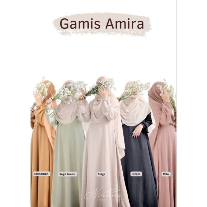 Gamis Amira/gamis murah/gamis crinkle/gamis simple dan elegan/Daily Dress