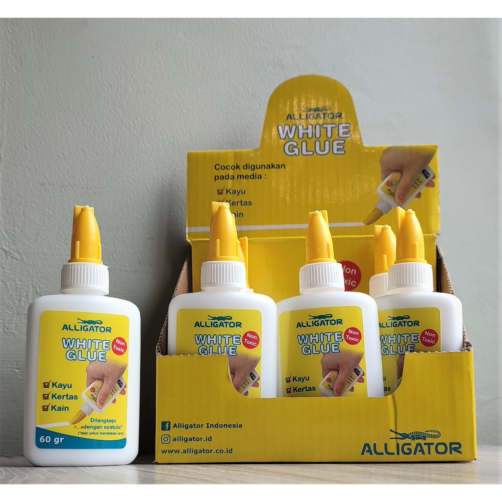 

Lem putih/PVAC Alligator 60gr