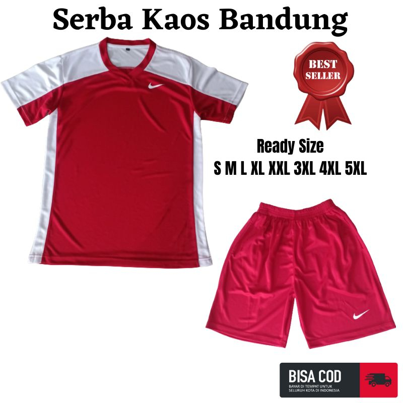 Jersey Jersy Set Baju Kaos Atasan dan Bawahan Kolor Celana Pendek Olahraga Tim Team Badminton Buluta