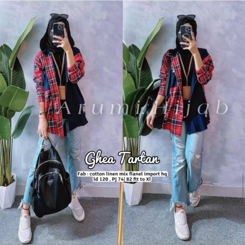 Atasan cantik Ghea Tartan / By Arumi