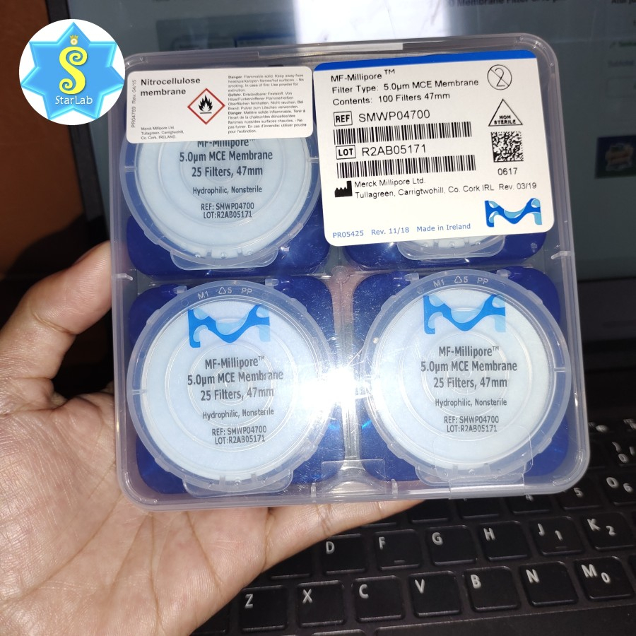 Kertas Saring / Membrane Filter MCE , 5µm /47mm SMWP04700 MF-Millipore