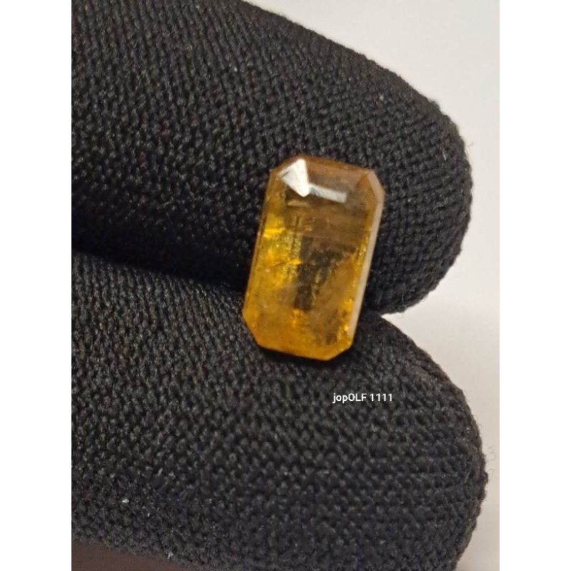 Natural CANARY TOURMALINE BRAZIL 3.23 CT NTE RARE + Certified  Big Memo Lab HIGH QUALITY Batu rare a