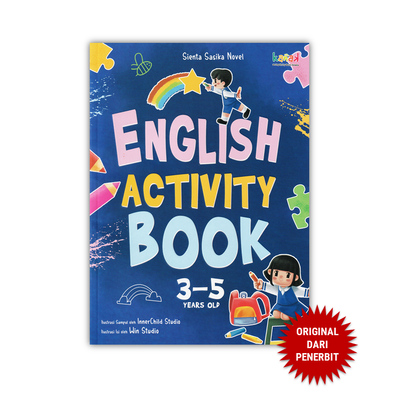 (STOK HABIS) kanak - English Activity Book 3-5 Years Old - Buku Bahasa Inggris Anak 3-5 Tahun TK RA 