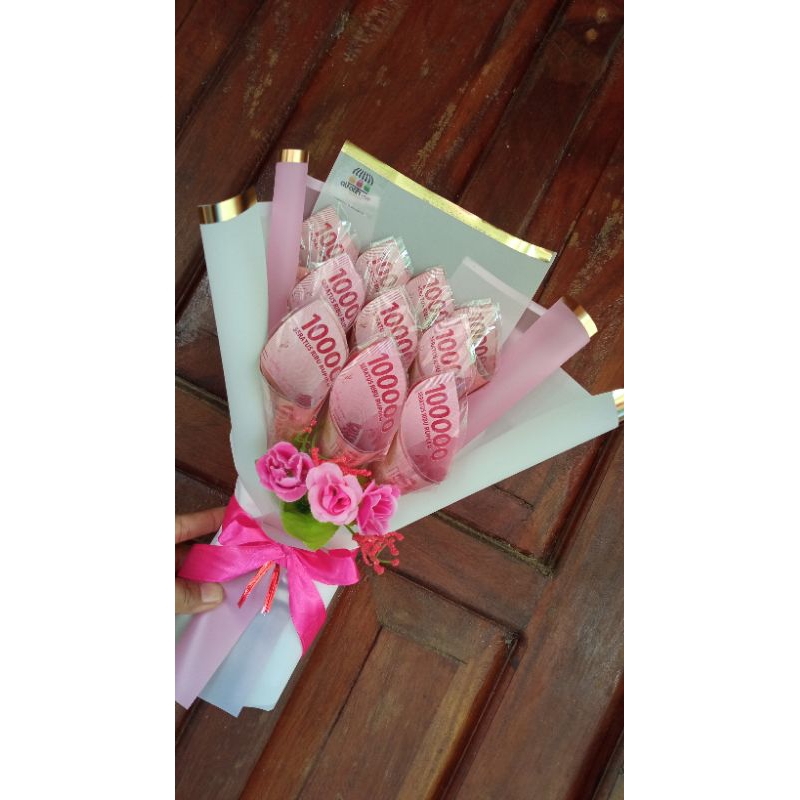 buket uang asli buket money kado ultah kado pernikahan kado wisuda kado pacar