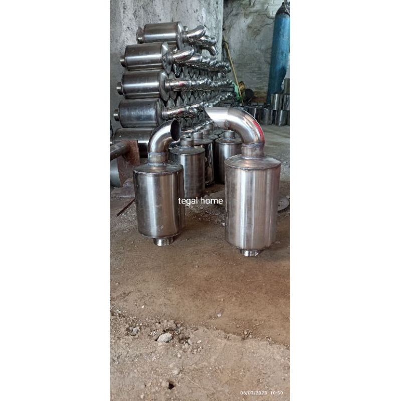 knalpot diesel dongfeng full stainless 12pk-24pk