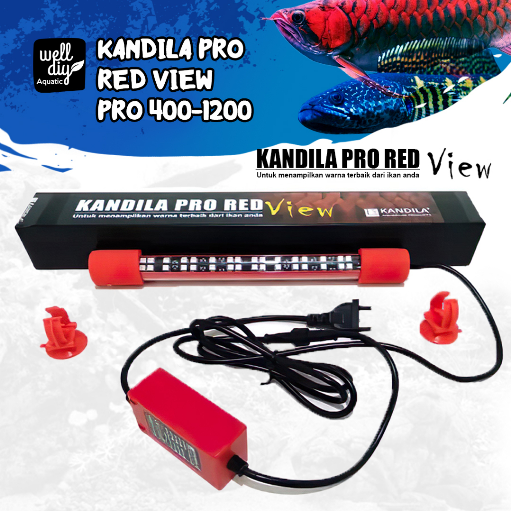 Lampu LED KANDILA PRO RED View Aquarium Ikan Channa Arowana Arwana Koki Discus