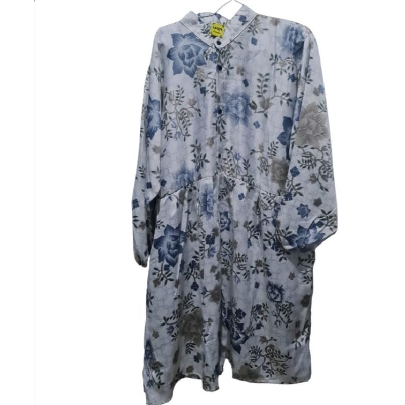 tunik wanita jumbo silk_tunik jumbo korean look viral_tunik bunga wanita