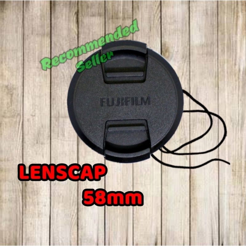 Lenscap / Tutup Lensa 58mm For Fujiiflm XF 18-55mm 16-50mm Tutup Lensa Fuji Film Mirrorless Kamera 1