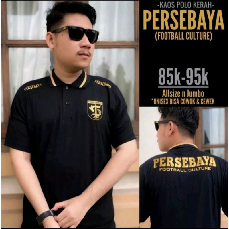 Kaos polo kerah Persebaya