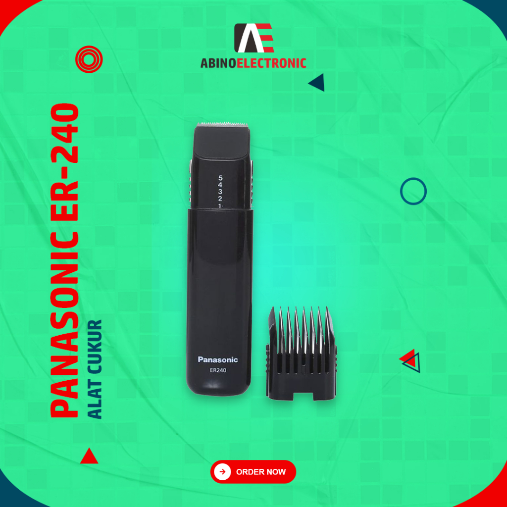 Mesin Cukur Panasonic ER-240 Alat Pencukur Elektrik Kumis Jenggot