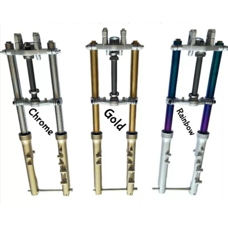 SHOCK DEPAN NINJA PNP RX KING AS RAINBOW as gold as crome