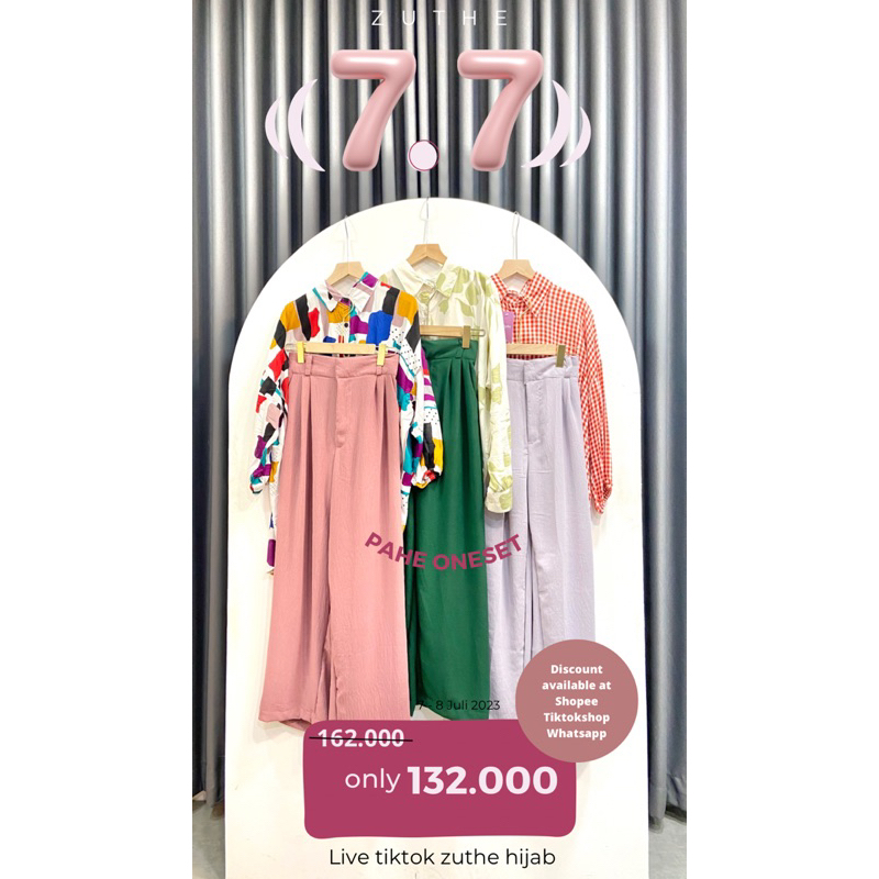 PAKET HEMAT OUTFIT 7.7 ZUTHE HIJAB