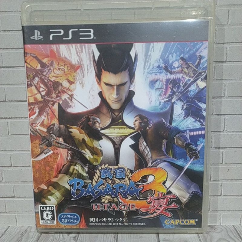 BD CD KASET ORIGINAL PS3 BASARA 3 UTAGE JPN Bahasa Jepang Lengkap manual book