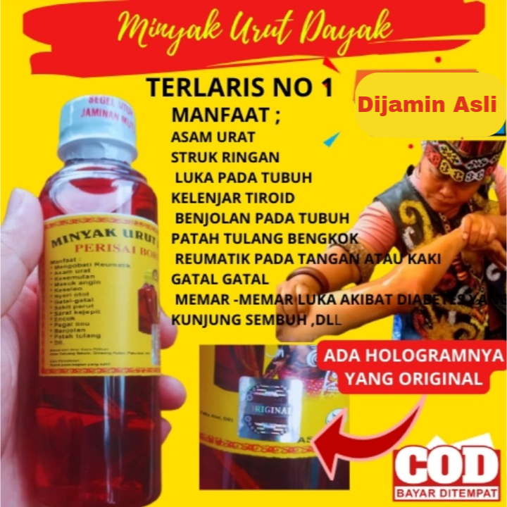 Minyak Urut Dayak Kalimantan / Obat Herbal Minyak Urut / Minyak Tradisional Asli Kalimantan