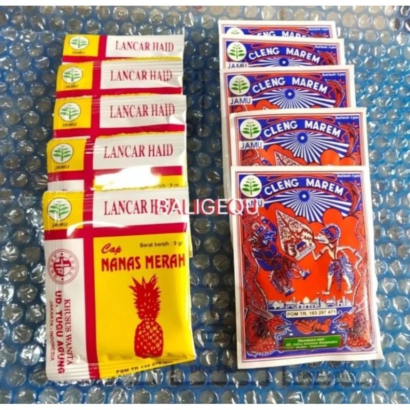 

Jamu cap nanas merah + cap wayang ( becak )