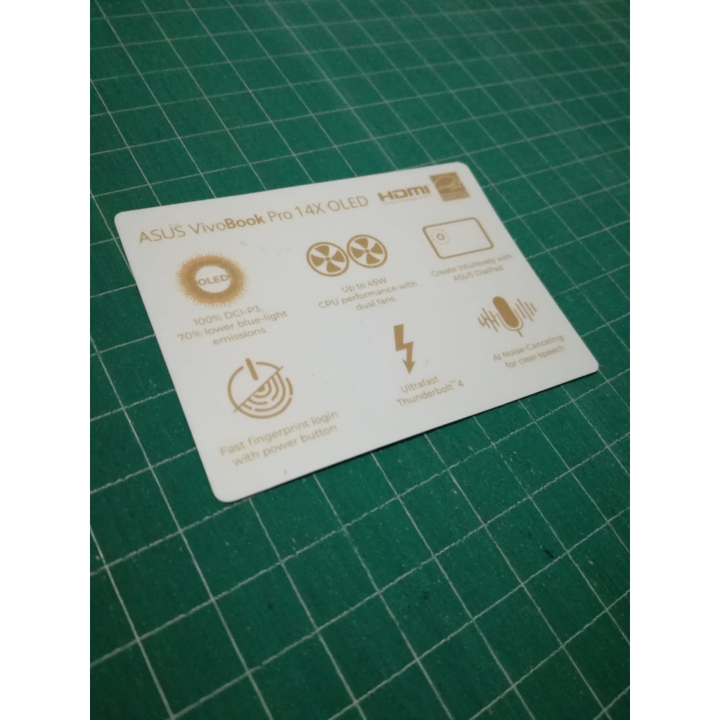 Stiker Spesifikasi Laptop Asus Vivobook Pro 14X OLED