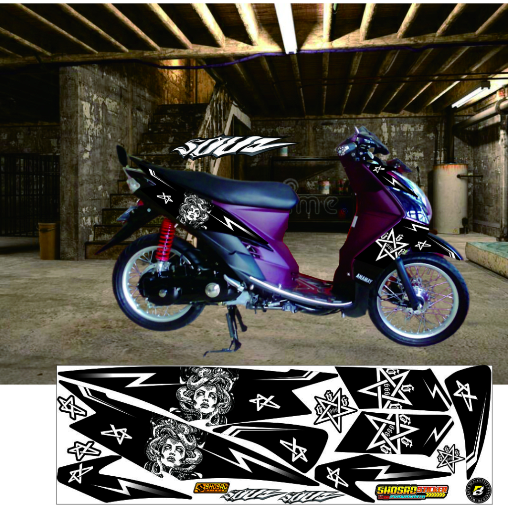 STRIPING STIKER LIS MOTOR YAMAHA MIO SOUL OLD / MIO SOUL CARBU/STIKER MIO SOUL VARIASI OLD STRIPING 