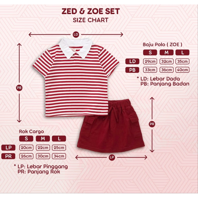 ZED &amp; ZOE SET ANAK 1-5 TAHUN | Setelan polo anak Oneset couple anak Setelan kaos anak perempuan Setelan anak cowok cotton combed set stripe set anak littlecarra little carra