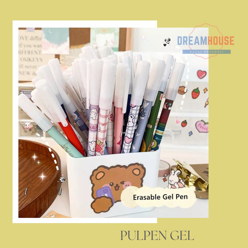 

TERMURAH! Pulpen Gel Karakter Dapat Dihapus 0.5mm / Pena Alat Tulis Sekolah Kantor Bullet Tip ink Erasable Pen Ballpoint Perlengkapan Menulis Anak
