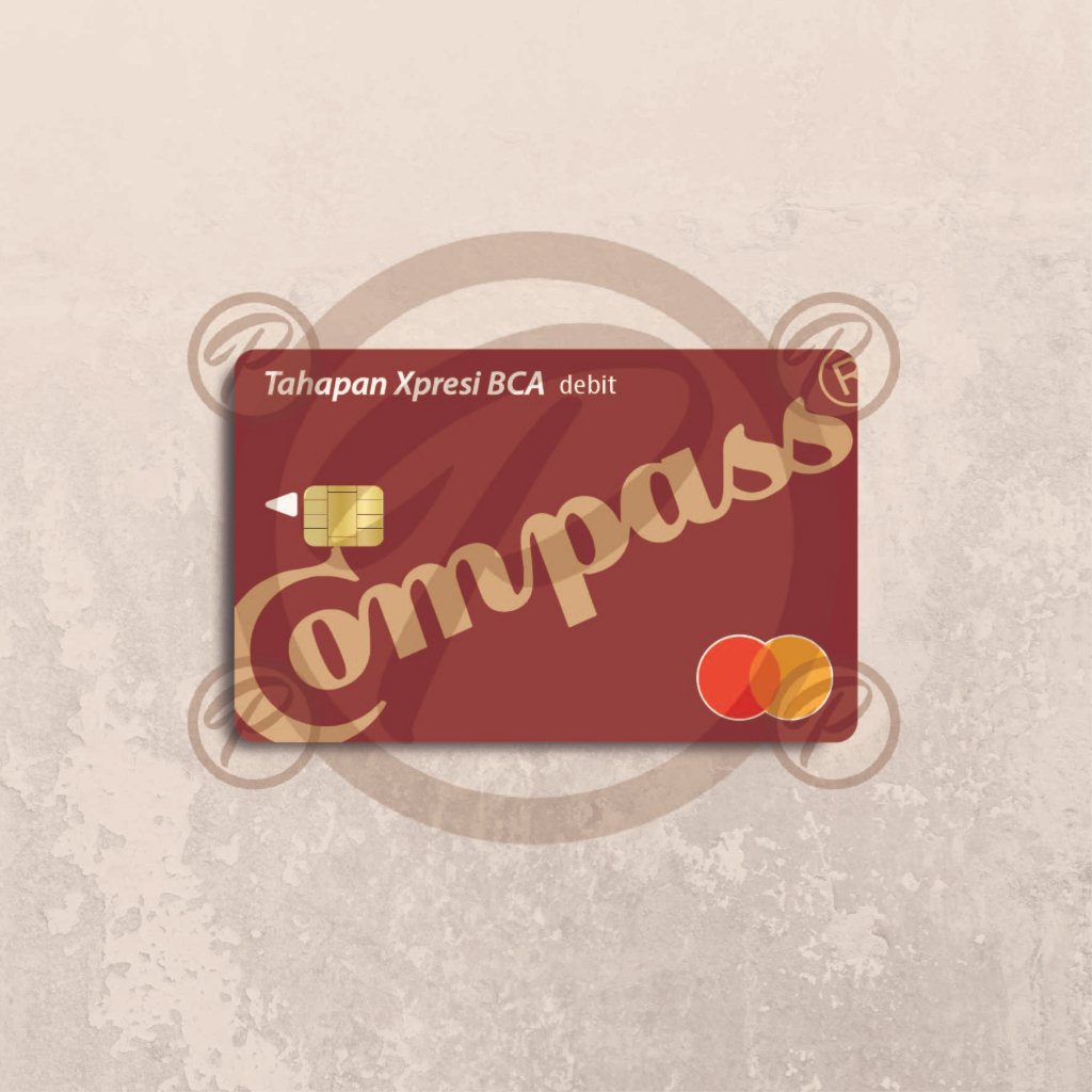 

[FAKE] BCA COMPASS - Card Cover Skin Sticker - PLIATA Stiker Kartu ATM, E-Money, E-Toll