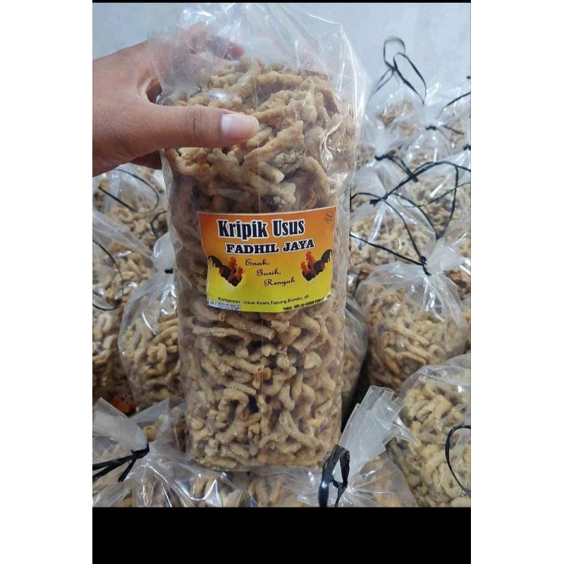 

Keripik usus ayam crispy kemasan 2kg 100% halal/Kripik usus ayam murah gurih,nikmat,kriuk