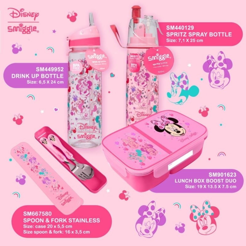 Lunch box and spoon set Smiggle disney - order by ama