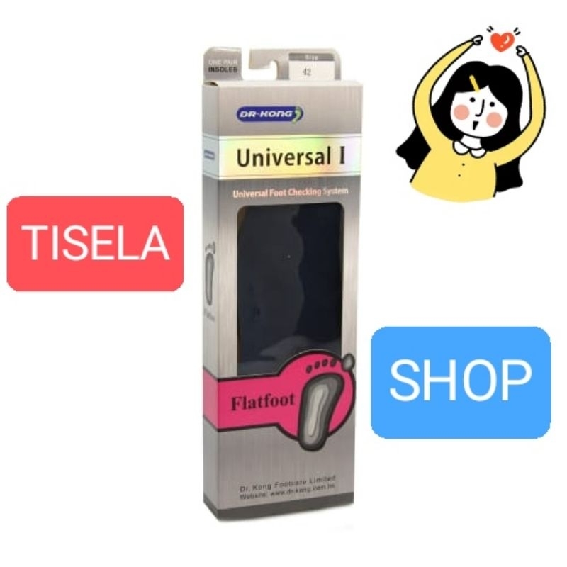 Dr kong sol insole sepatu kaki shoes universal I flat shoes kaki datar 35 - 45 dokter.