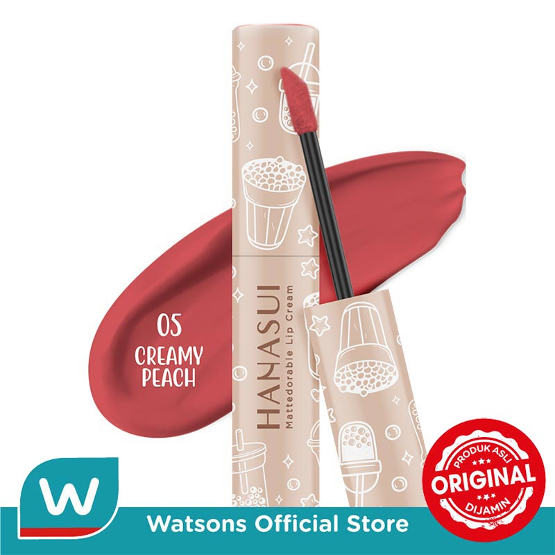 Hanasui Mattedorable Lip Cream Creamy Peach #5