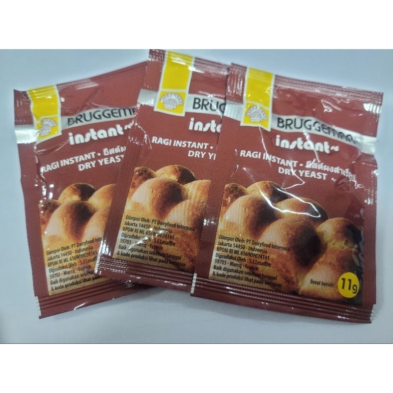 

5 pcs RAGI INSTANT BRUGGEMAN DR YEAST ROTI BAKERY KEJU