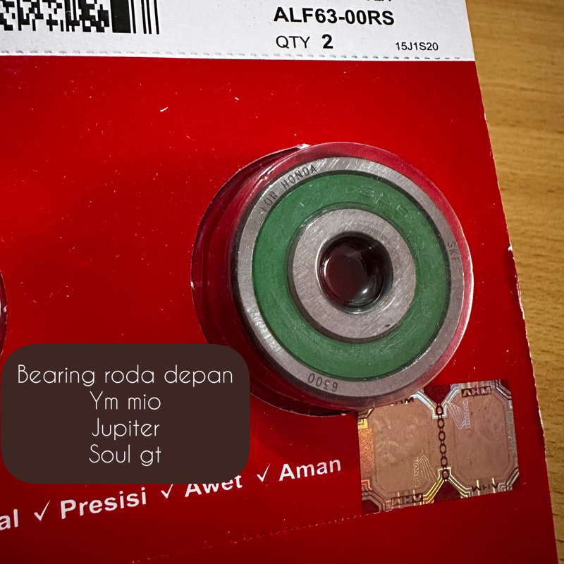 laker 6300/ bearing press 6300/ laher 6300/bantalan bola RODA DEPAN 6300 honda WIN/mio/nmax/soul gt