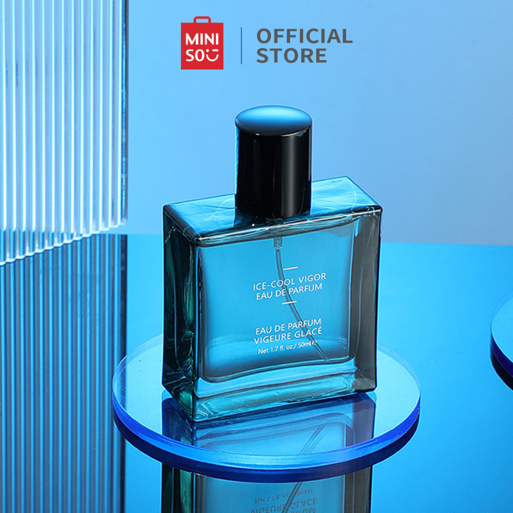 MINISO Parfum Pria Ice-Cool Vigor Eau de Parfum 50ml Parfum Tahan Lama EDP Minyak Wangi