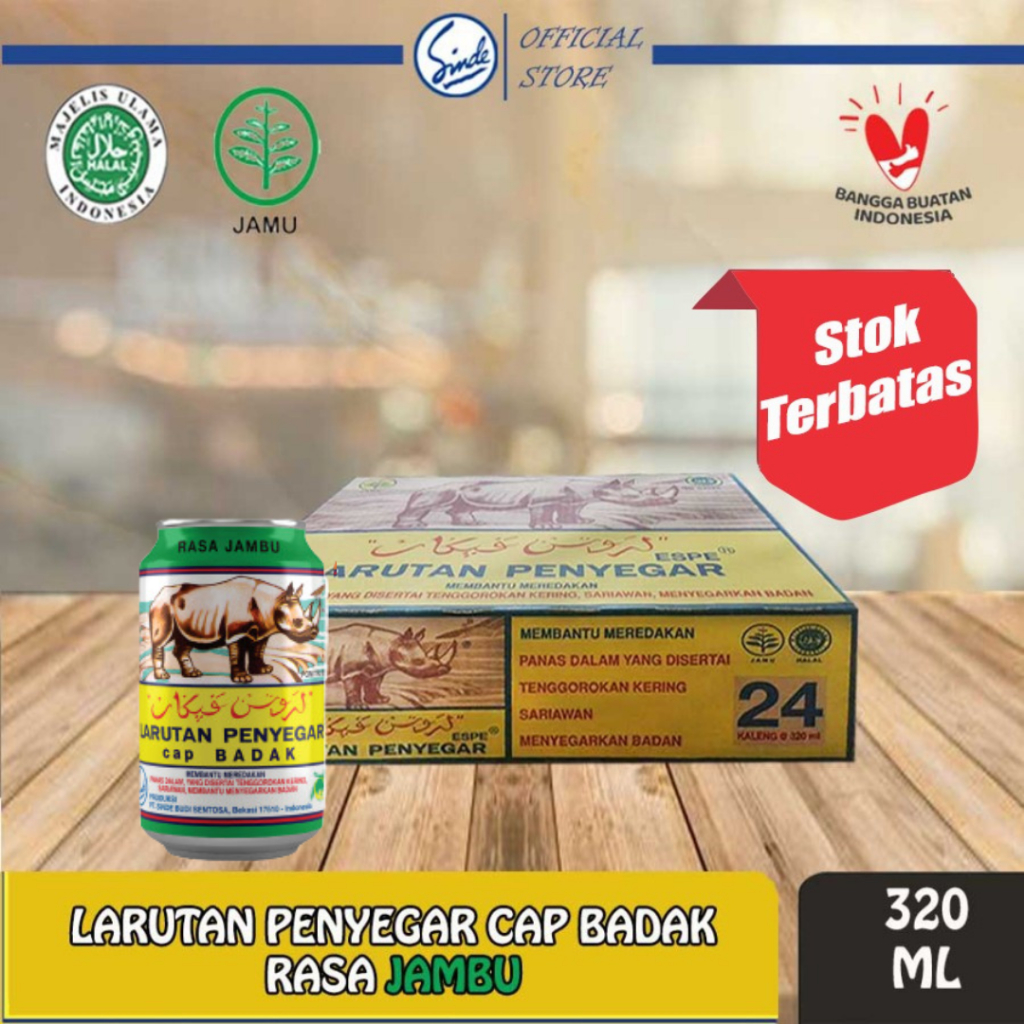 

1 CARTON RASA JAMBU LARUTAN PENYEGAR CAP BADAK KALENG 320ml