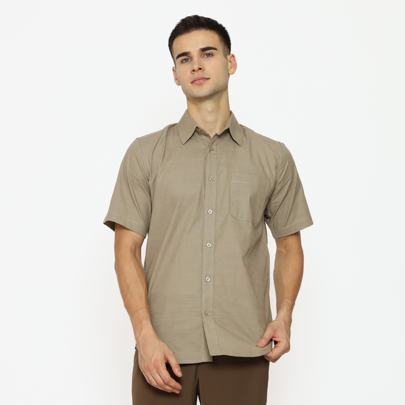 Canotier Mens Kemeja Lengan Pendek - LUCCA TAUPE