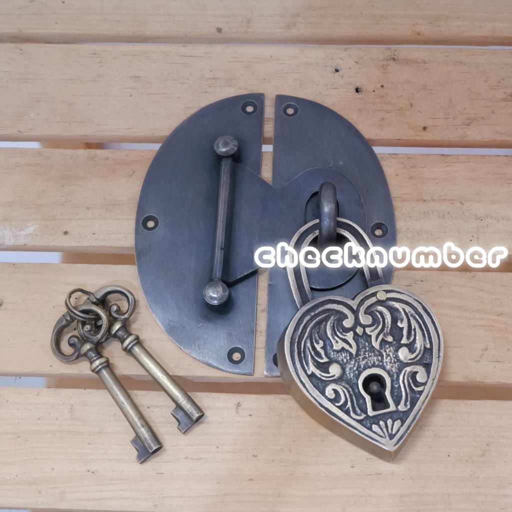 Overpal gembok kuningan kunci gembok kuningan antik