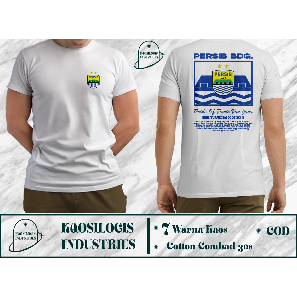 Kaos Bola Bobotoh Viking Persib Club Distro Bandung Dewasa Original Passion 33 Pride Paris Van Java 