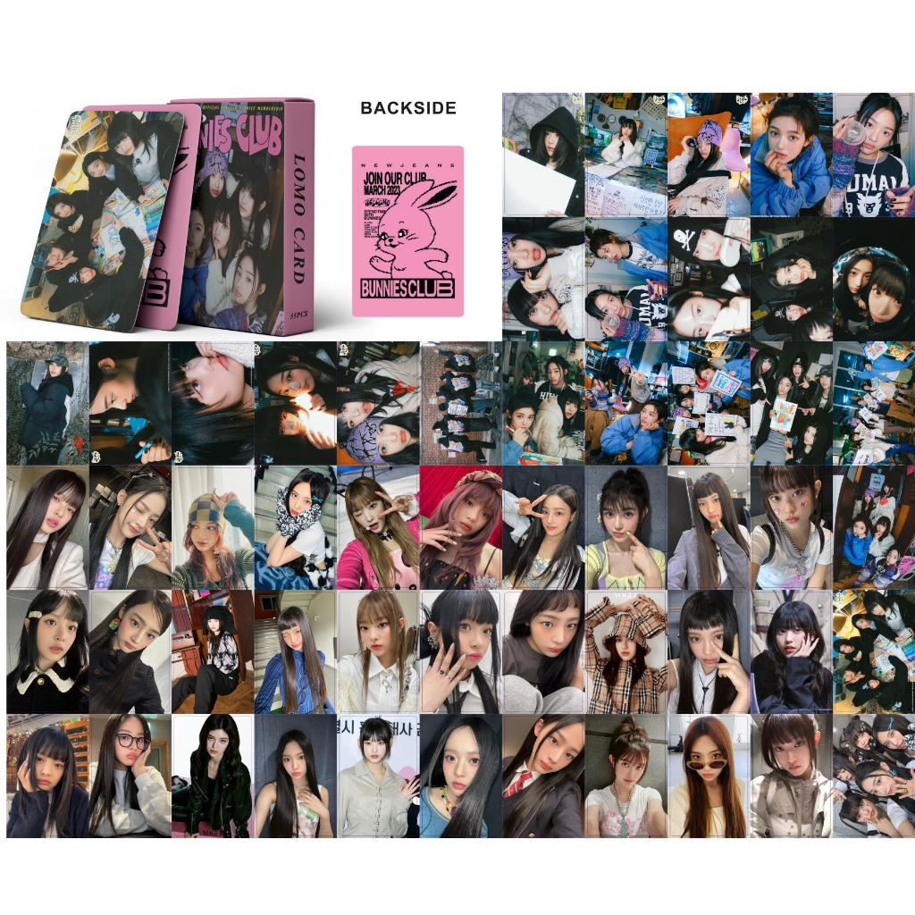 [kstuffind] NEW JEANS BUNNIES CLUB PHOTOCARD LOMO CARD PHOTO KARTU FOTO PC BUNNIES MURAH 54 PCS 54PCS