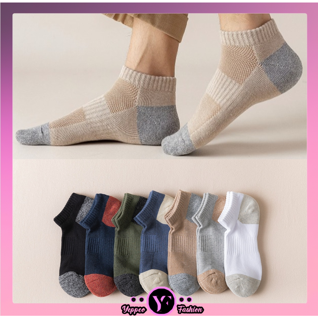 •YF• KK1156 Kaos Kaki Pendek Wanita Motif Polos Warna Warni Fashion Korean Semata Kaki Socks Import Ankle