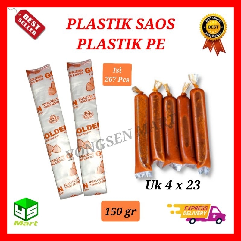 

Plastik PE 4x23 es lilin es mambo plastik cabe saos saus 4x23