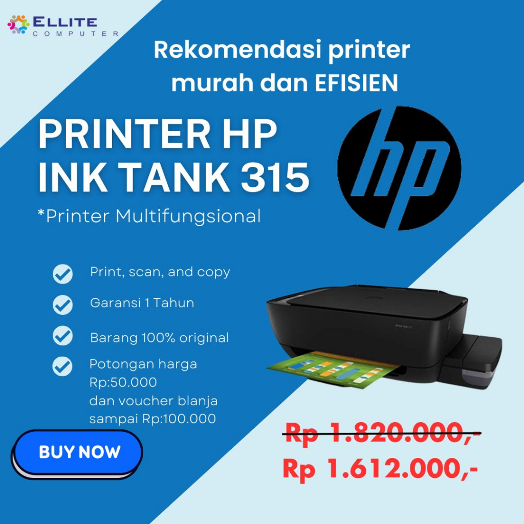 Printer HP ink tank 315