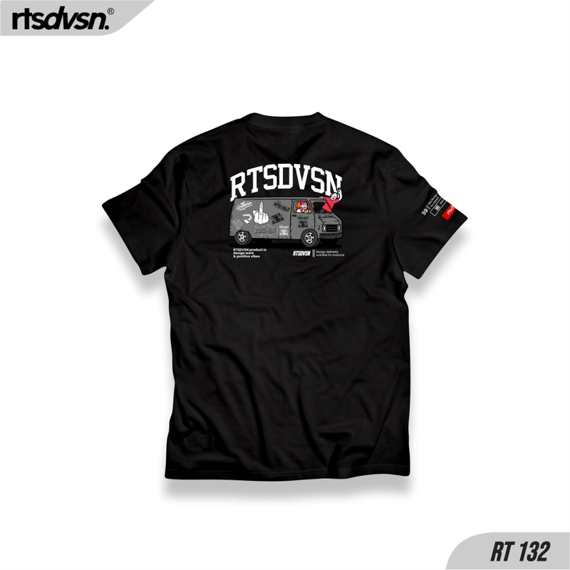 T-SHIRT RTSDVSN 132 | LENGAN PENDEK MOTIF MINI BUS